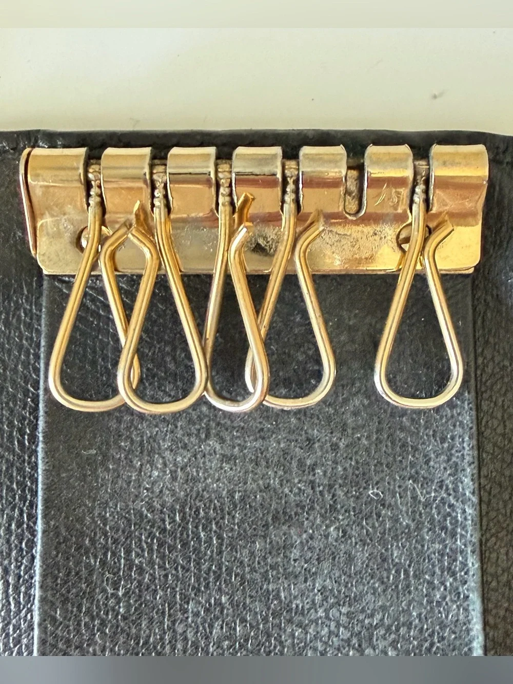Chanel Key Holder with Gold CC Logo Snap Closure - Black 9 Series